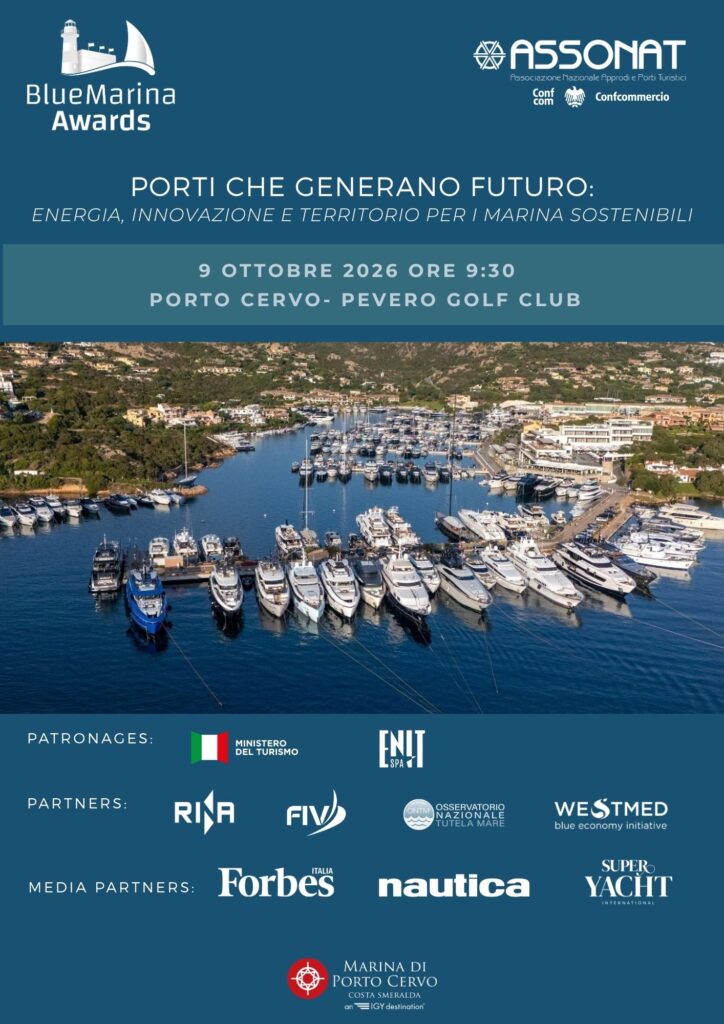 Locandina evento Blue Marina Awards a Porto Cervo