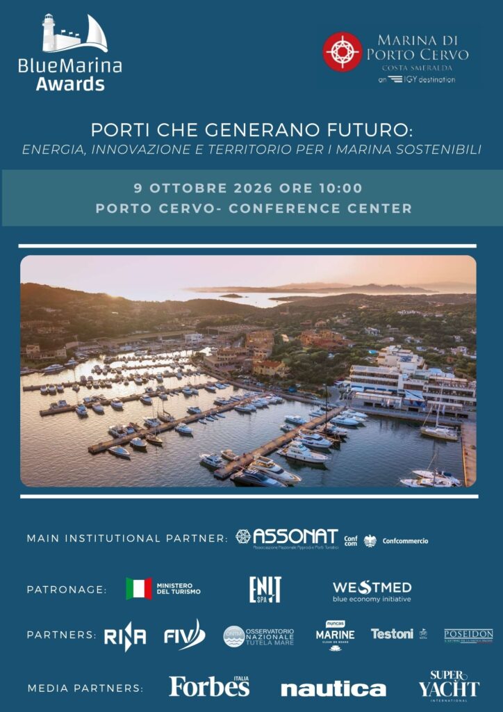 Locandina evento Blue Marina Awards a Porto Cervo